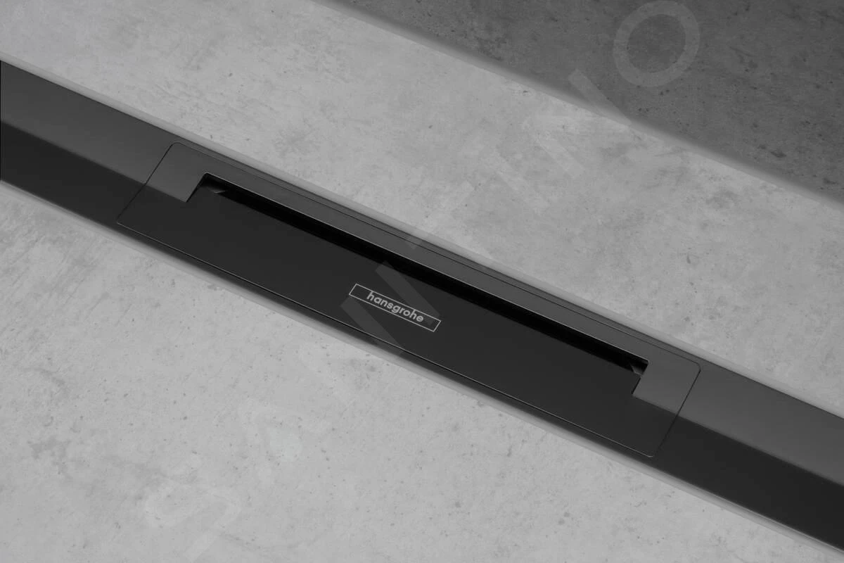 Hansgrohe RainDrain Flex - Douchegoot Met Rvs Rooster 700, Te Plaatsen In De Ruimte, Inkortbaar, Mat Zwart 56043670 - Afbeelding 4