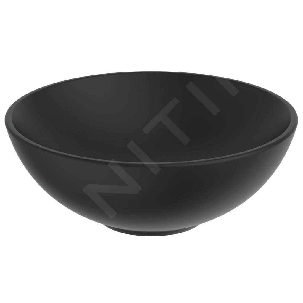 Ideal Standard Strada - Opbouwwastafel, Diameter 410 Mm, Zonder Overloop, Zwart K0795V3