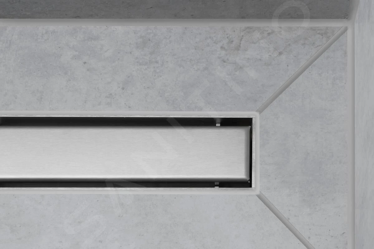 Hansgrohe RainDrain Match - Douchegoot Met Rvs Rooster 1200, In Hoogte Verstelbaar Frame, Geborsteld Rvs 56042800 - Afbeelding 3