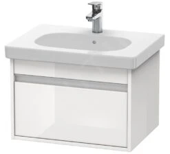 Duravit Ketho - Wastafelonderkast 410x600x455 Mm, 1 Lade, Glanzend Wit KT667002222