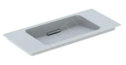 Geberit ONE - Meubelwastafel 900x400x130 Mm, Verborgen Overloop, Zonder Kraangat, Horizontale Afvoer, KeraTect, Wit 500.395.01.3