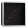 Hansgrohe XtraStoris Individual - Inbouwnis Met Designlijst, 300x300x100 Mm, Mat Zwart/geborsteld Rvs 56098800