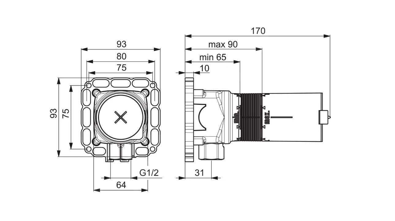 Hansa Matrix - Inbouwdeel DN15 44040100 - Afbeelding 2