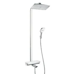 Hansgrohe Raindance Select - Showerpipe 360 Thermostatische Badkraan Met Accessoires, Wit/chroom 27113400