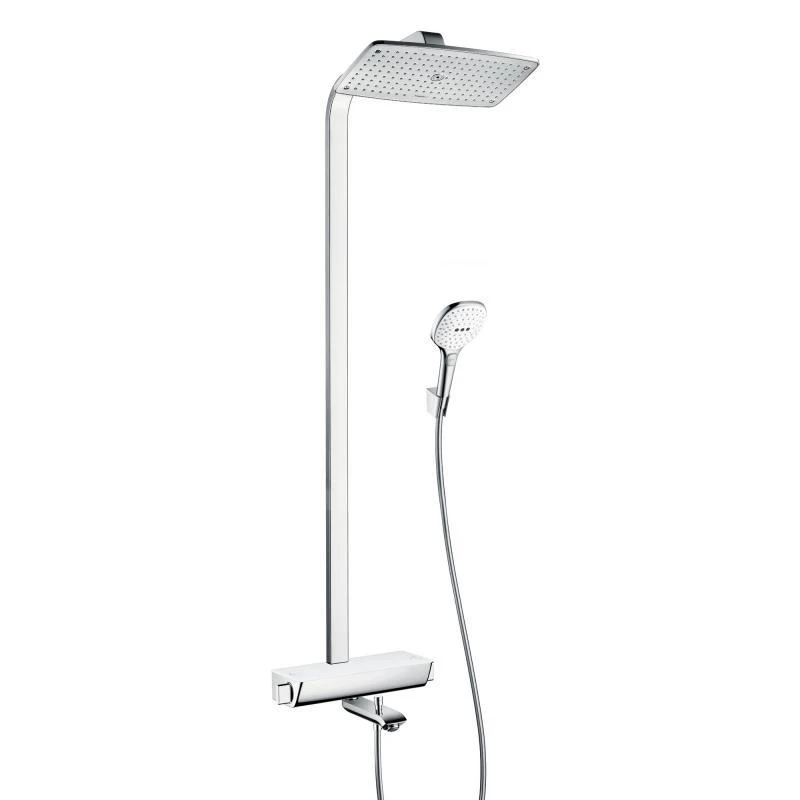 Hansgrohe Raindance Select - Showerpipe 360 Thermostatische Badkraan Met Accessoires, Wit/chroom 27113400