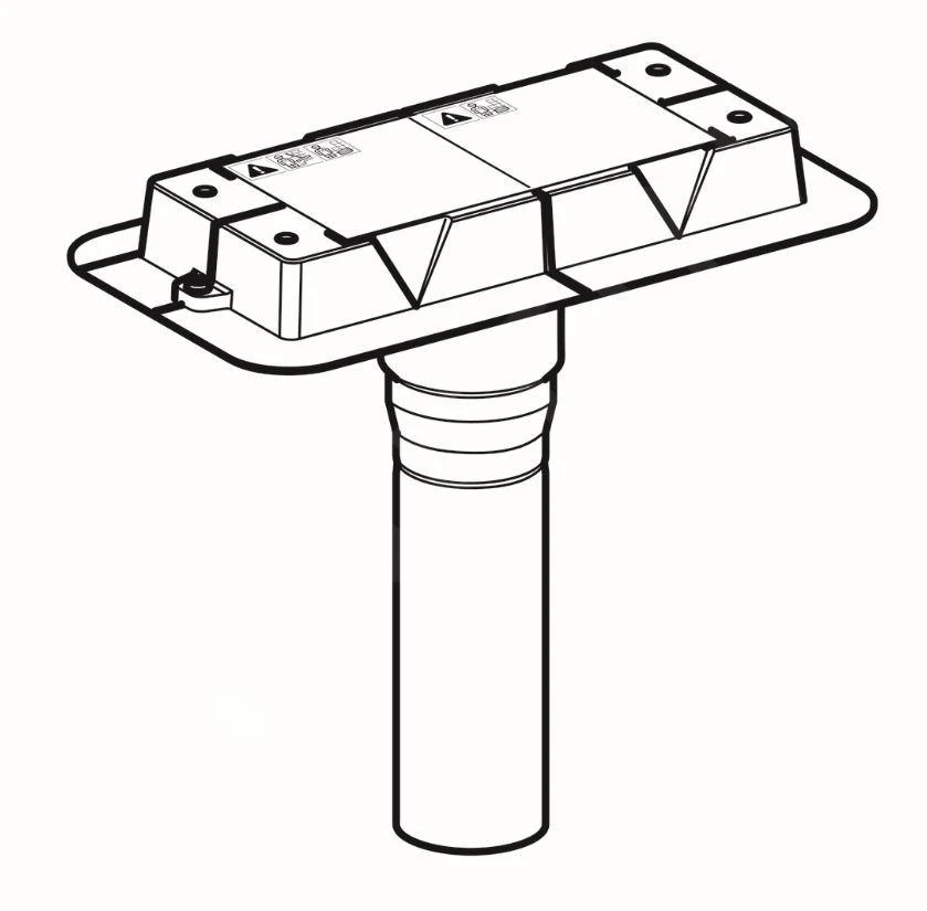 Geberit CleanLine - Ruwbouwset Voor CleanLine Douchegoten, Installatie Via Vloer 154.153.00.1 - Afbeelding 3