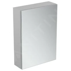 Ideal Standard Mirror&Light - Spiegelkast Met LED Verlichting En Inlegplank, 600x700 Mm, Aluminium T3430AL